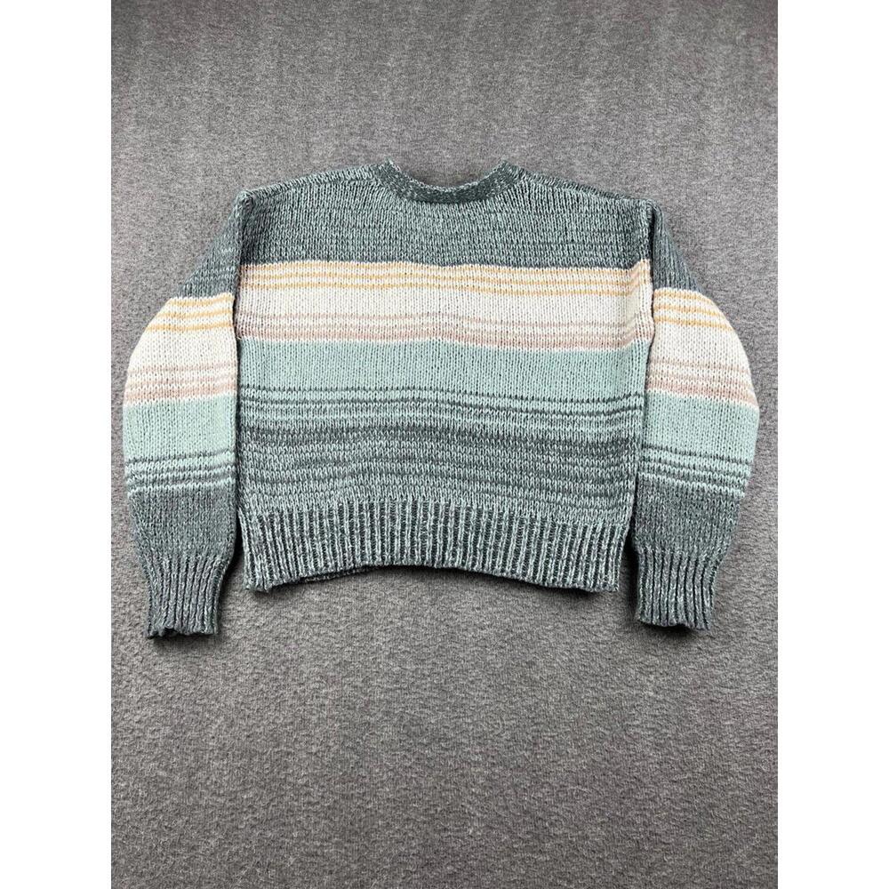 Plum & Thread Women's Striped‎ Knit Cardigan Sweater Size Medium - Picture 3 of 5